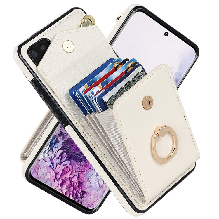 Custodia portafoglio in pelle con slot RFID per Galaxy S20 FE