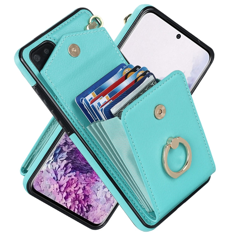 Custodia portafoglio in pelle con slot RFID per Galaxy S20 FE