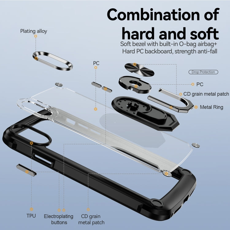 Custodia TPU e PC con protezione obiettivo per iPhone XS Max