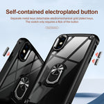 Custodia TPU e PC con protezione obiettivo per iPhone XS Max