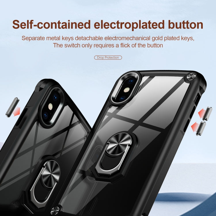 Custodia TPU e PC con protezione obiettivo per iPhone XS Max
