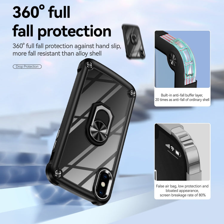Custodia TPU e PC con protezione obiettivo per iPhone XS Max