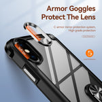Custodia TPU e PC con protezione obiettivo per iPhone XS Max