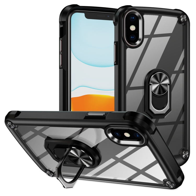 Custodia TPU e PC con protezione obiettivo per iPhone XS Max