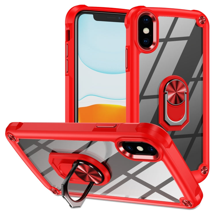 Custodia TPU e PC con protezione obiettivo per iPhone XS Max
