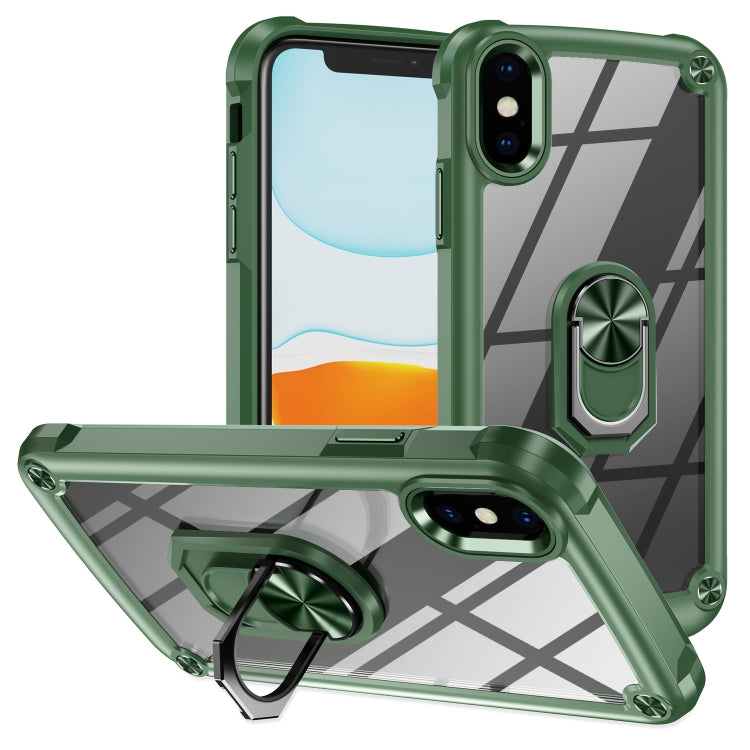 Custodia TPU e PC con protezione obiettivo per iPhone XS Max