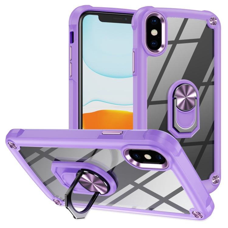 Custodia TPU e PC con protezione obiettivo per iPhone XS Max