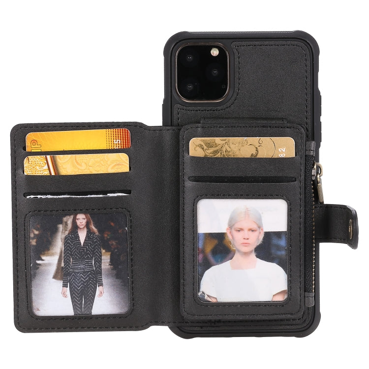 Custodia portafoglio con cerniera e slot carte