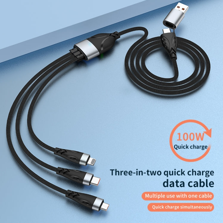 Cavo ricarica rapida USB/Tipo-C 100W con 8 pin e Micro USB