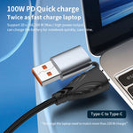 Cavo ricarica rapida USB/Tipo-C 100W con 8 pin e Micro USB