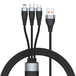 Cavo ricarica rapida 3 in 1 USB A a USB-C, 8 Pin, Micro USB 1.2m/