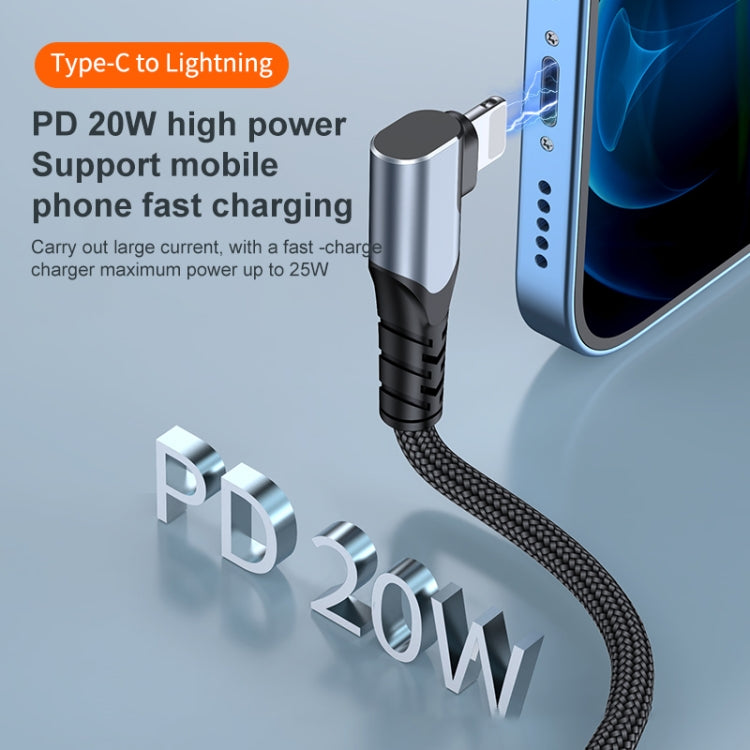 Cavo dati USB-C a 8 pin 20W doppio gomito compatibile iPhone