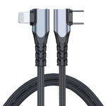 Cavo dati USB-C a 8 pin 20W doppio gomito compatibile iPhone