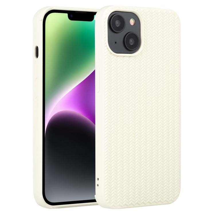 Custodia in silicone con trama intrecciata per iPhone 14 e 14 Plu
