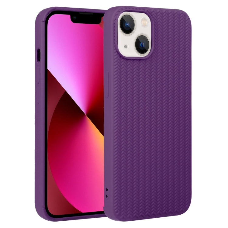 Custodia in silicone con trama intrecciata per iPhone 13 e 13 Pro