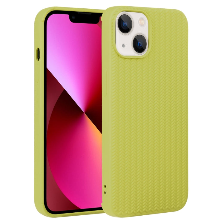 Custodia in silicone con trama intrecciata per iPhone 13 e 13 Pro
