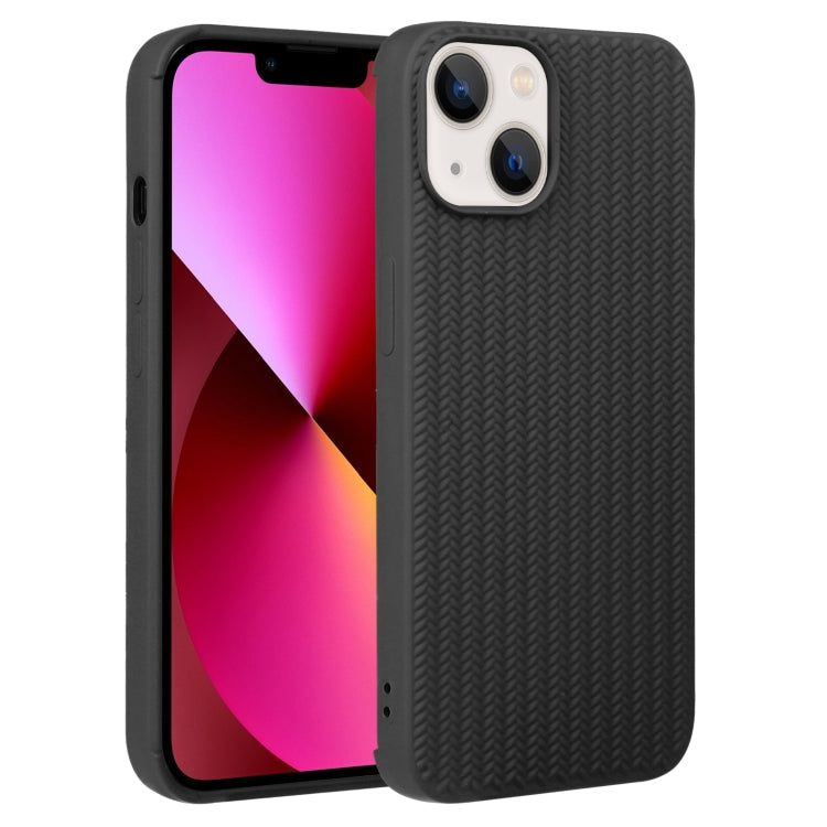 Custodia in silicone con trama intrecciata per iPhone 13 e 13 Pro