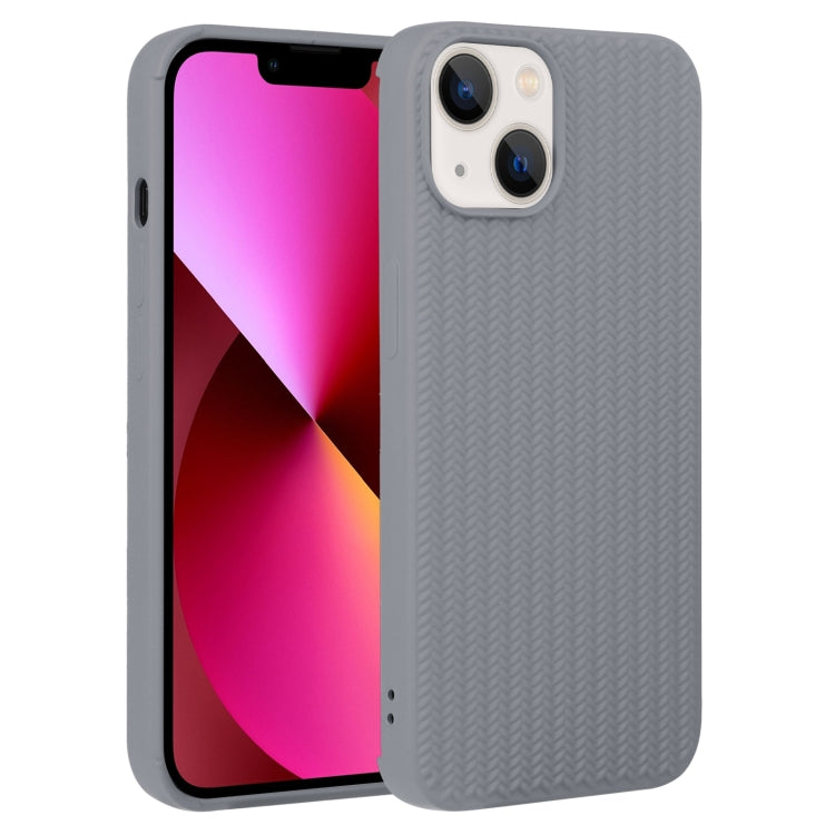 Custodia in silicone con trama intrecciata per iPhone 13 e 13 Pro