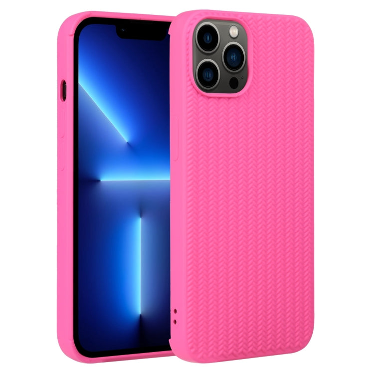 Custodia in silicone con trama intrecciata per iPhone 13 e 13 Pro