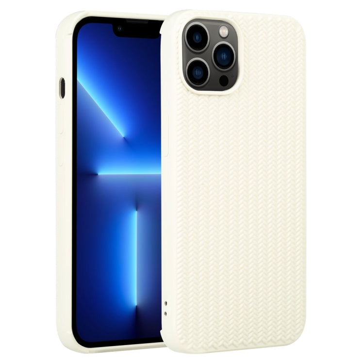 Custodia in silicone con trama intrecciata per iPhone 13 e 13 Pro