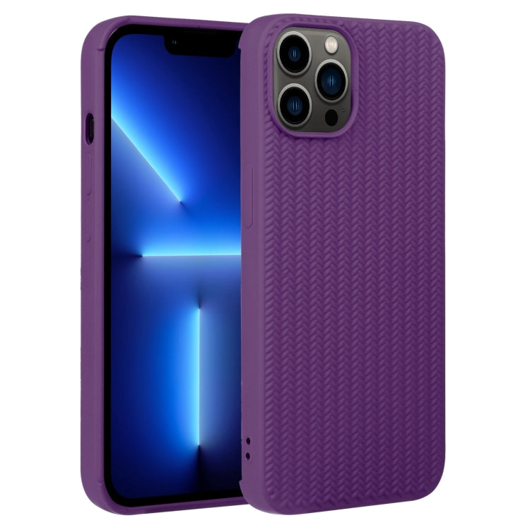 Custodia in silicone con trama intrecciata per iPhone 13 e 13 Pro