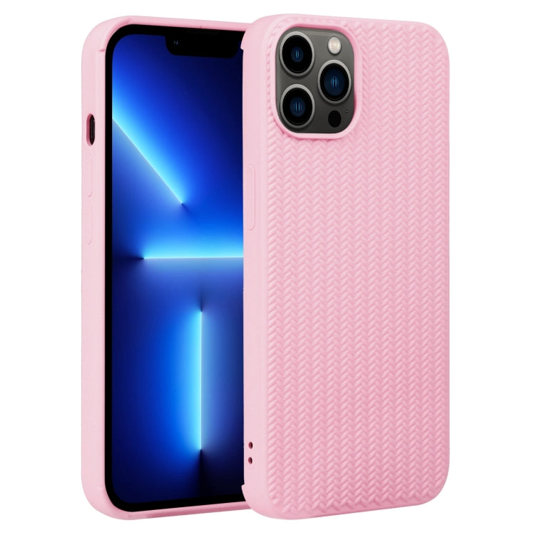 Custodia in silicone con trama intrecciata per iPhone 13 e 13 Pro