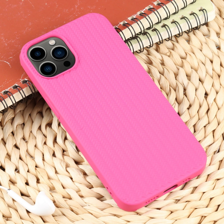 Custodia in silicone con trama intrecciata per iPhone 13 Pro Max