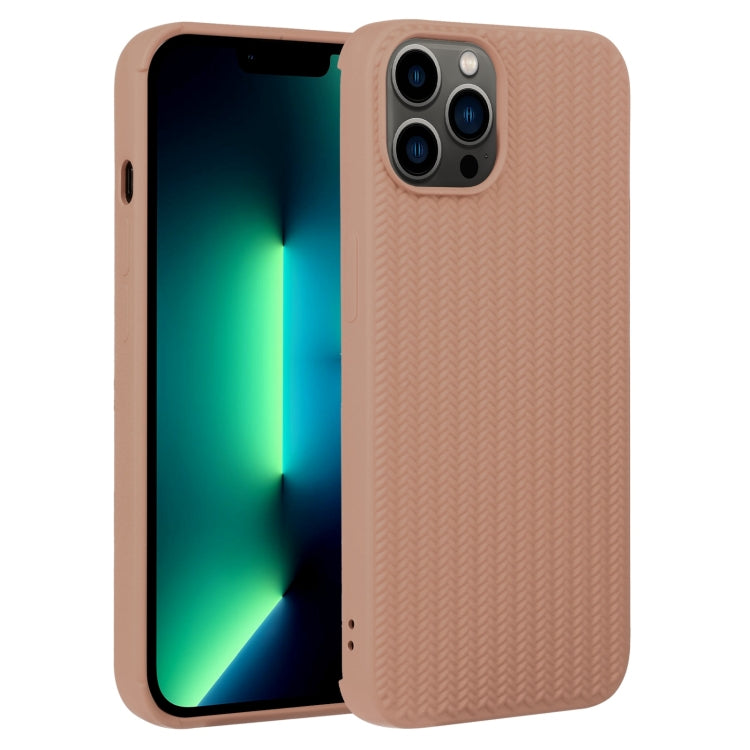 Custodia in silicone con trama intrecciata per iPhone 13 Pro Max