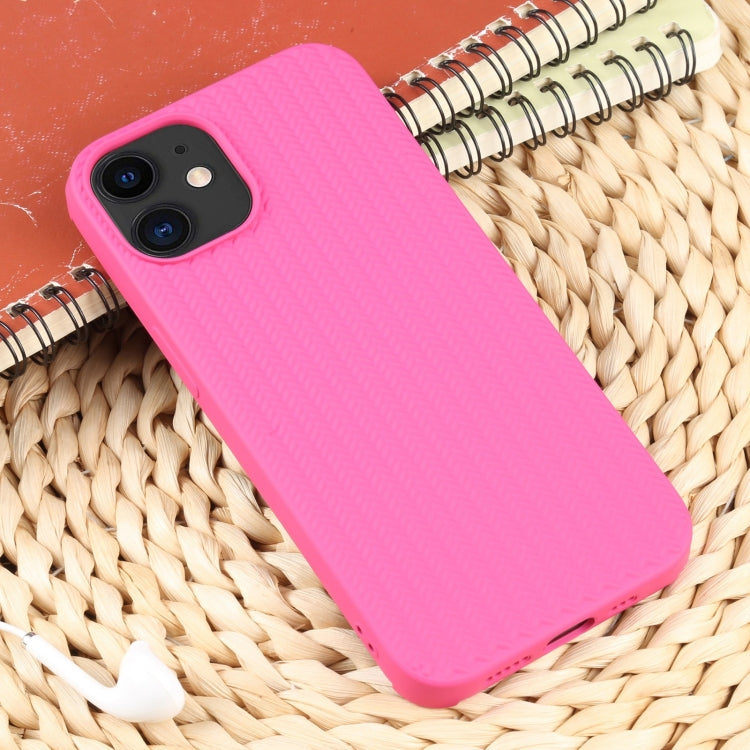 Custodia in silicone con trama intrecciata per iPhone 11