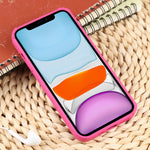 Custodia in silicone con trama intrecciata per iPhone 11