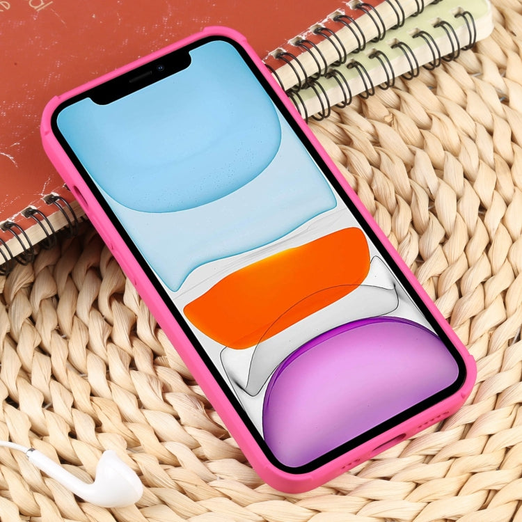 Custodia in silicone con trama intrecciata per iPhone 11