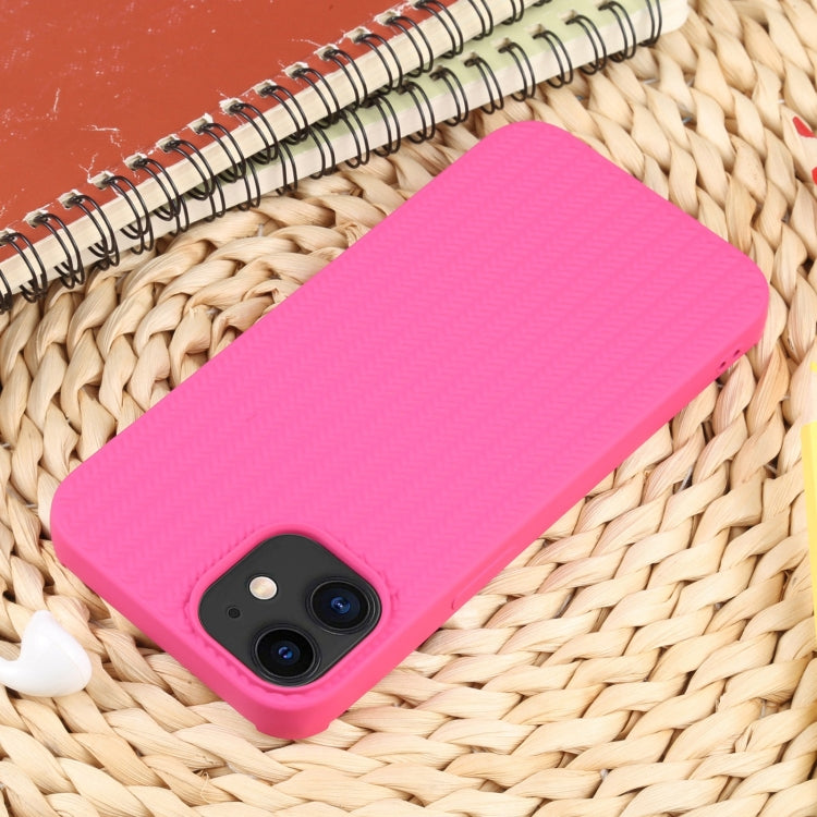 Custodia in silicone con trama intrecciata per iPhone 11