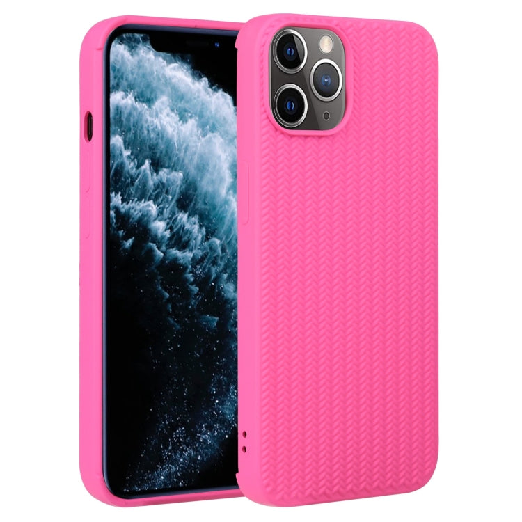 Custodia in silicone con trama intrecciata per iPhone 11