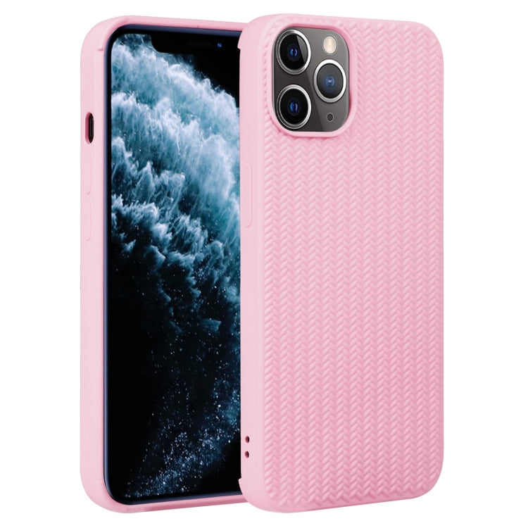 Custodia in silicone con trama intrecciata per iPhone 11