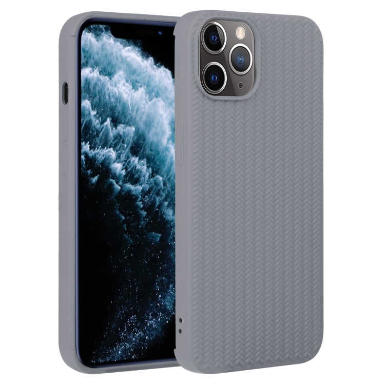 Custodia in silicone con trama intrecciata per iPhone 11