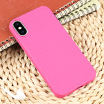 Custodia in silicone con trama intrecciata per iPhone XR