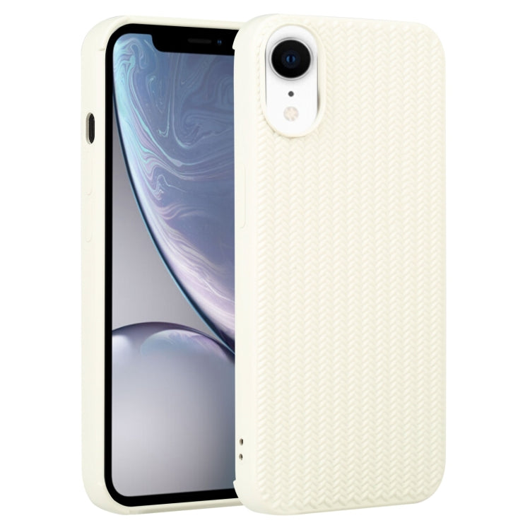 Custodia in silicone con trama intrecciata per iPhone XR