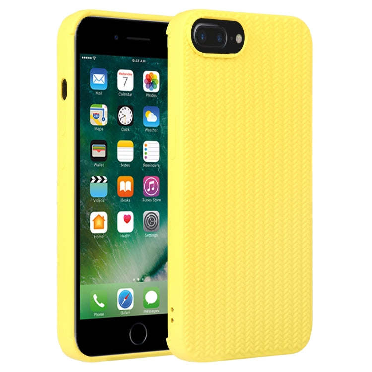 Custodia in silicone con trama intrecciata per iPhone 8 Plus