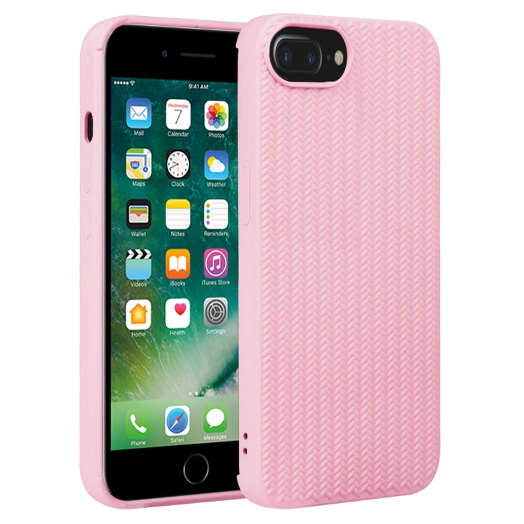 Custodia in silicone con trama intrecciata per iPhone 8 Plus