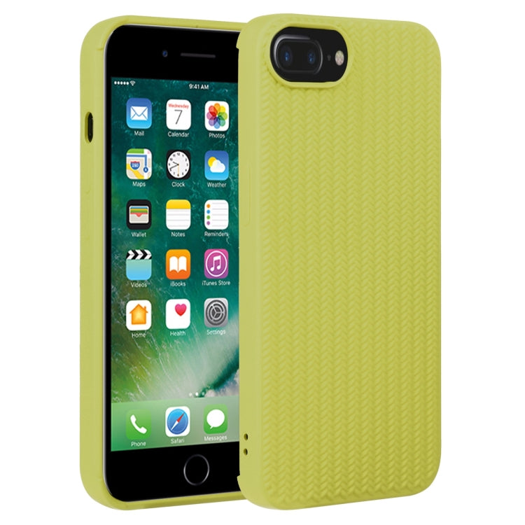 Custodia in silicone con trama intrecciata per iPhone 8 Plus