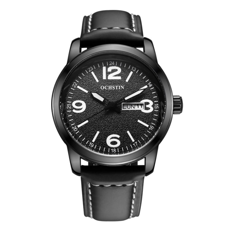 Orologio da uomo in pelle al quarzo stile business 41mm