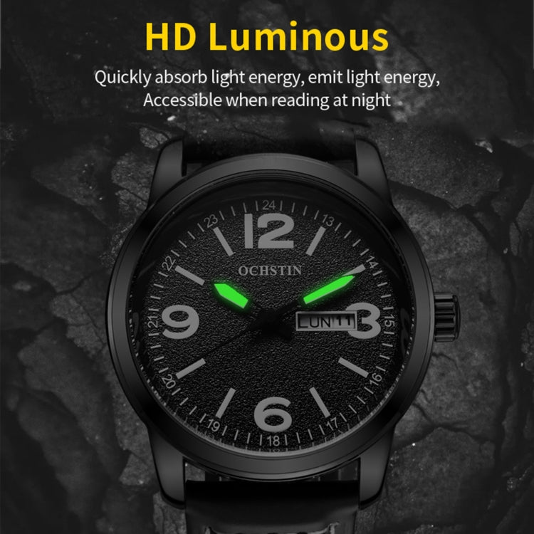 Orologio da uomo in pelle al quarzo stile business 41mm