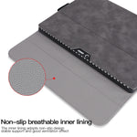Custodia protettiva antiurto all-inclusive in pelle di pecora con alimentatore, For Microsoft Surface Pro 9 / Surface Pro 10