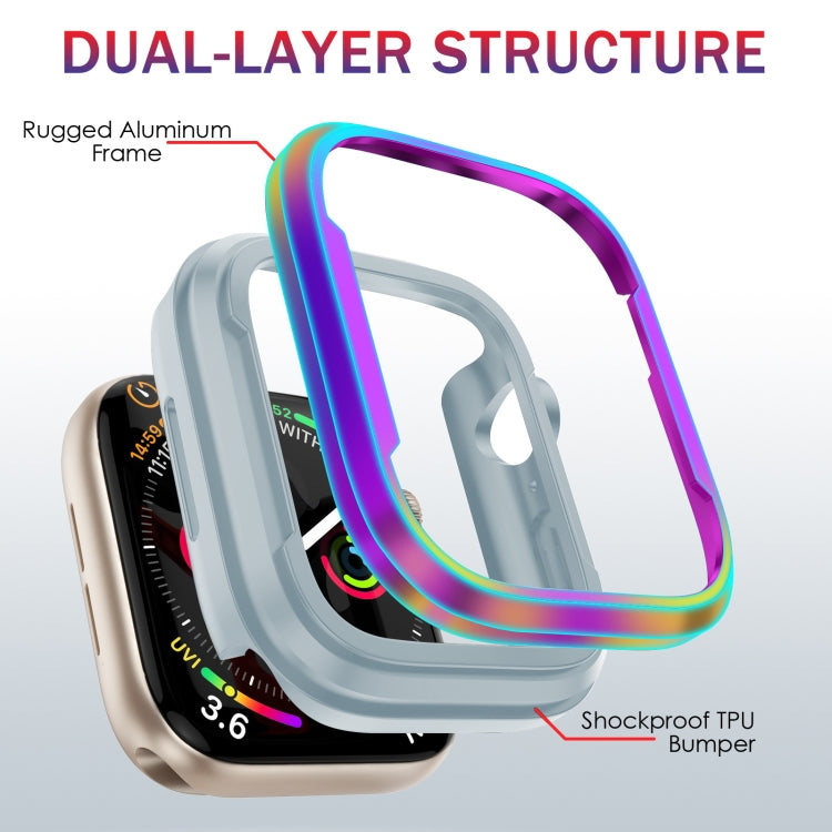 Custodia protettiva in lega di alluminio e TPU per Apple Watch 44