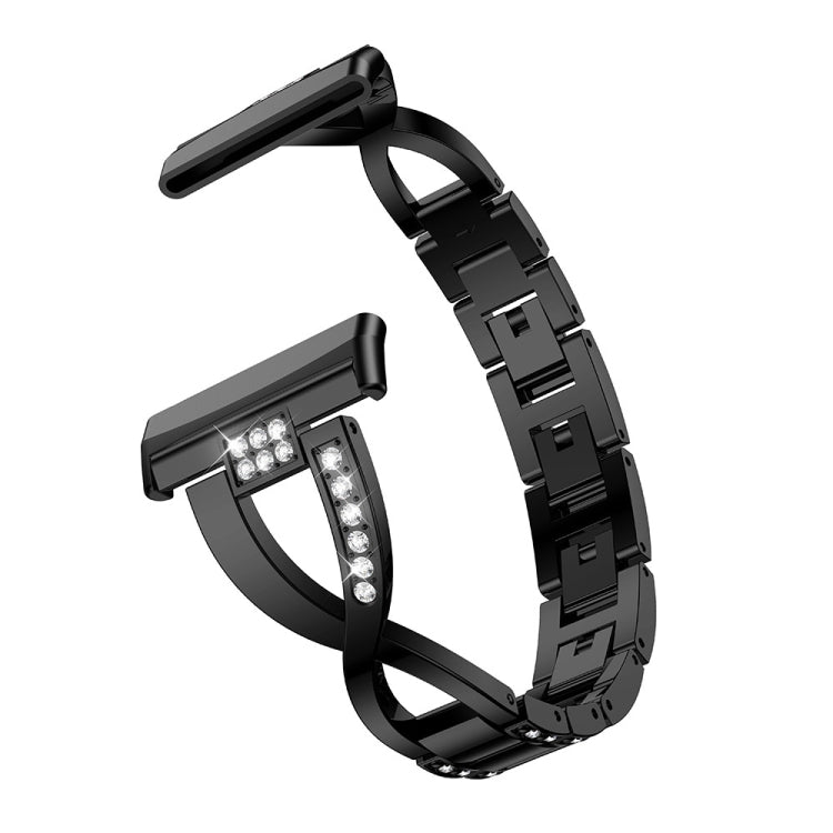 Cinturino in metallo con diamanti per Fitbit Sense