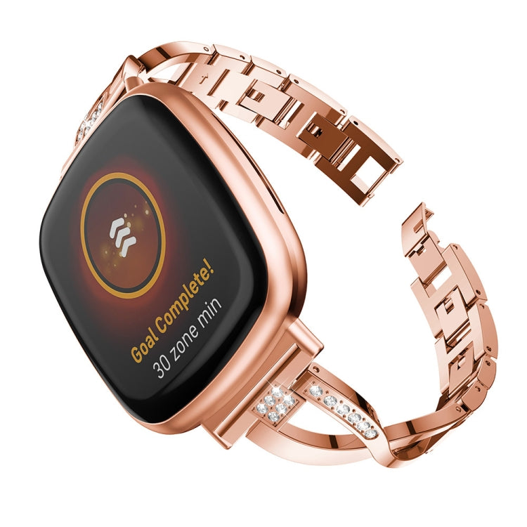 Cinturino in metallo con diamanti per Fitbit Sense