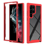 Custodia protettiva trasparente TPU+PC per Samsung Galaxy S23 Ult
