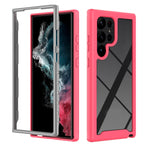 Custodia protettiva trasparente TPU+PC per Samsung Galaxy S23 Ult