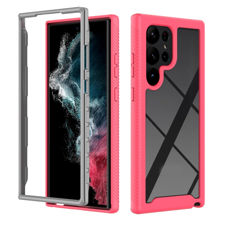 Custodia protettiva trasparente TPU+PC per Samsung Galaxy S23 Ult