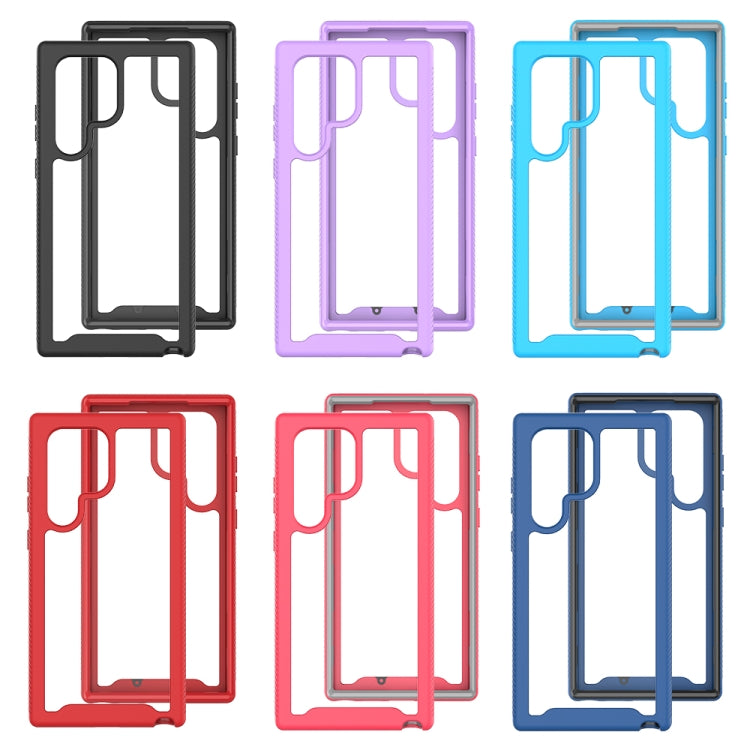 Custodia protettiva trasparente TPU+PC per Samsung Galaxy S23 Ult